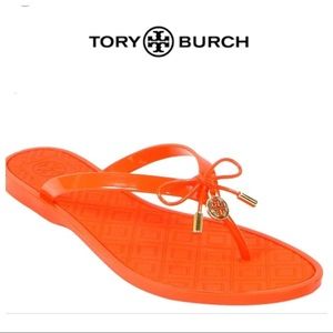 Tory Burch Jelly Bow Thong Flip Flops